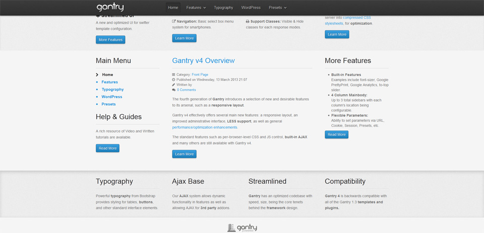 WordPress - konfiguuracja menu strony www Lublin na Gantry 4 dla CMS WordPress - pływające menu, fixed menu w Gantry 4 strony internetowej Puławy na CMS Wordpress