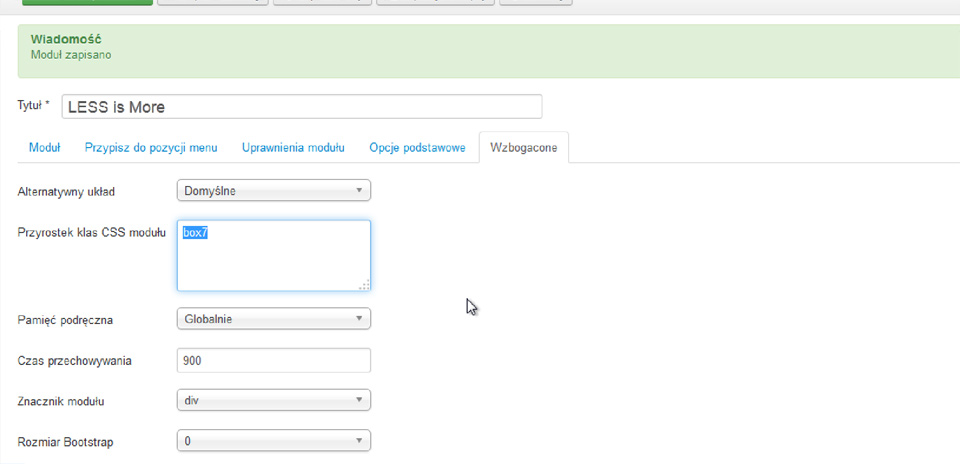 joomla 3 - szablon Gantry 4 - strony www Warszawa - jak zmienić styl modułu w Joomla 3 na domyślnym szablonie Gantry 4