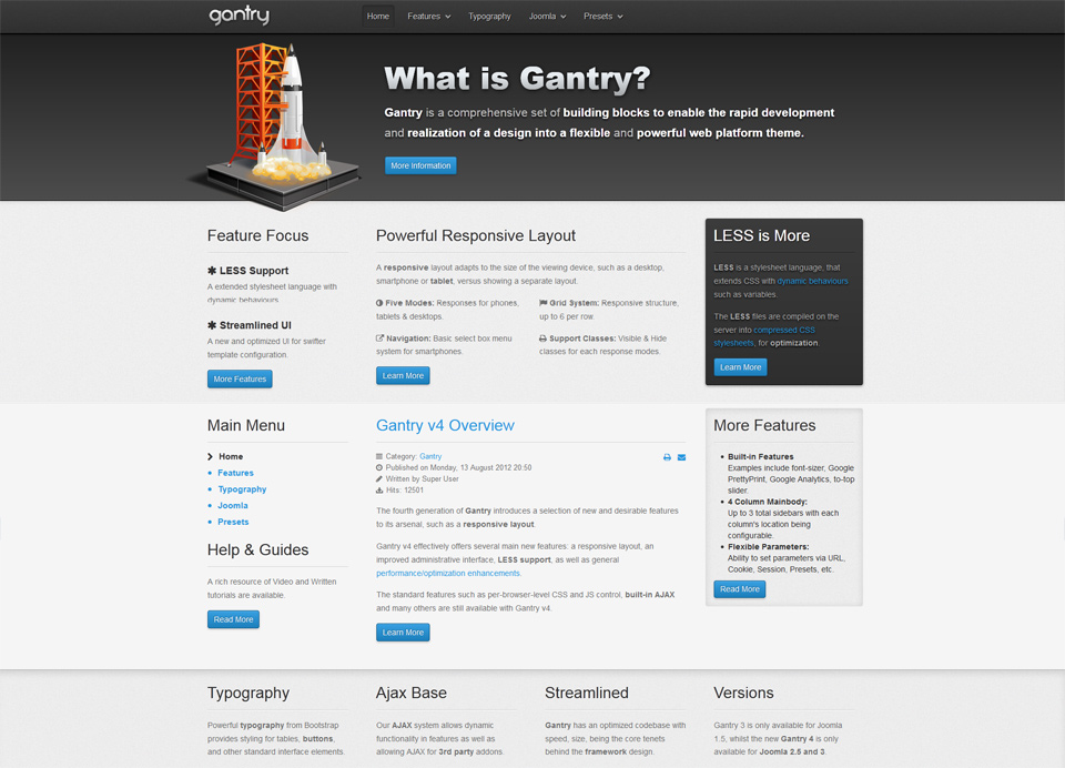 Strona One Page na Joomla 3 i gantry framework - strony www Lublin na Joomla