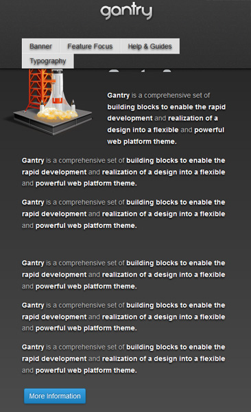 Strona One Page na Joomla 3 i gantry framework - strony www Lublin na Joomla