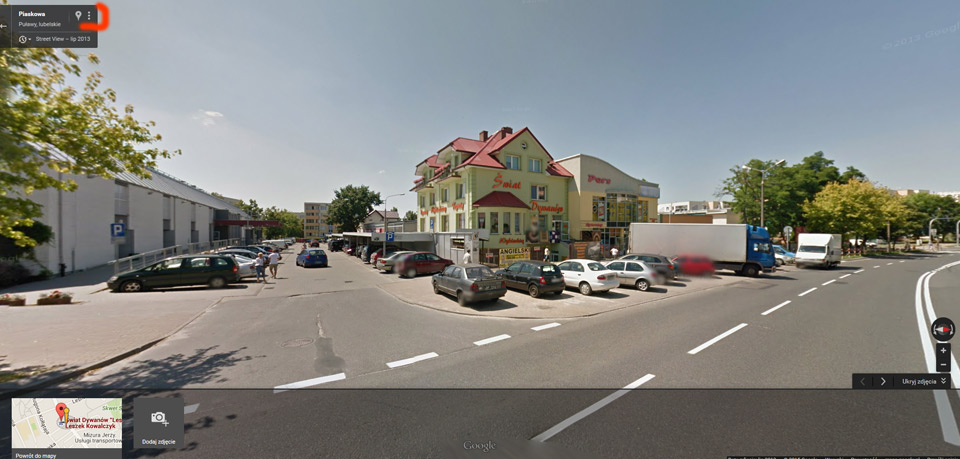 google street view na strony www Lublin na Joomla