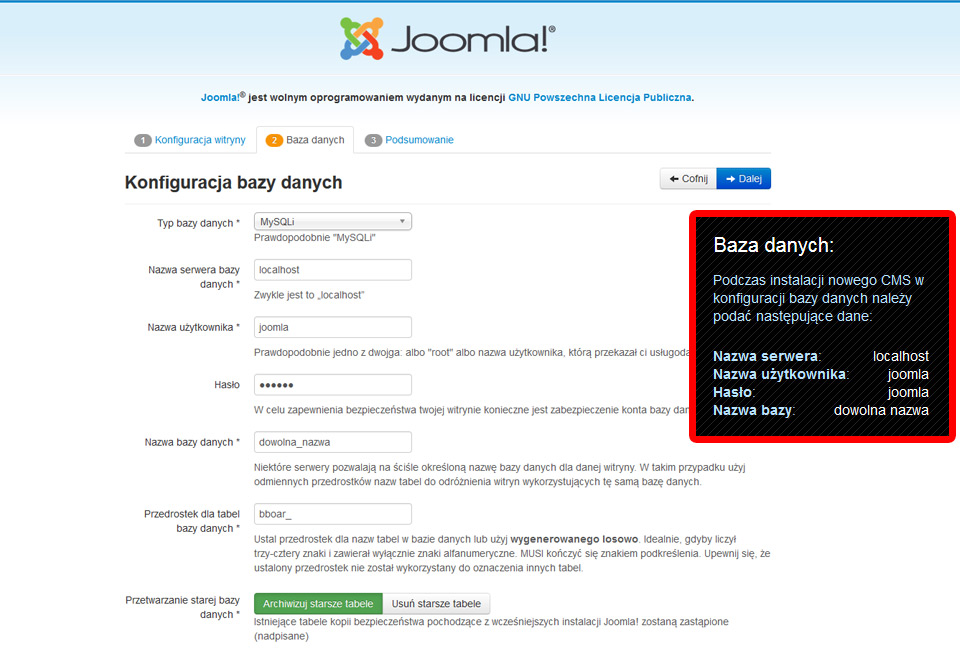 responsywne strony www Lublin na joomla - serwer lokalny na JAMP