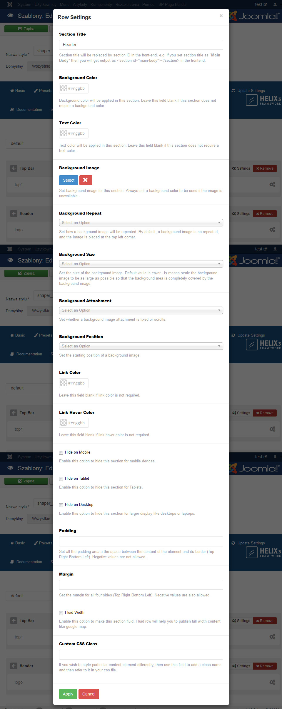 responsywne strony internetowe Puławy na Joomla