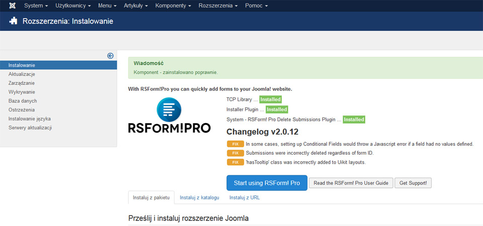 RSFormPro z reCAPTCHA - konfiguracja dla strony www Lublin na Joomla 3