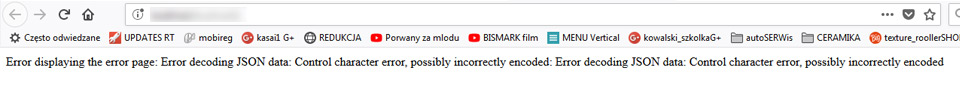 Error decoding JSON data: Control character error, possibly incorrectly encoded -strony www Lublin na Joomla 