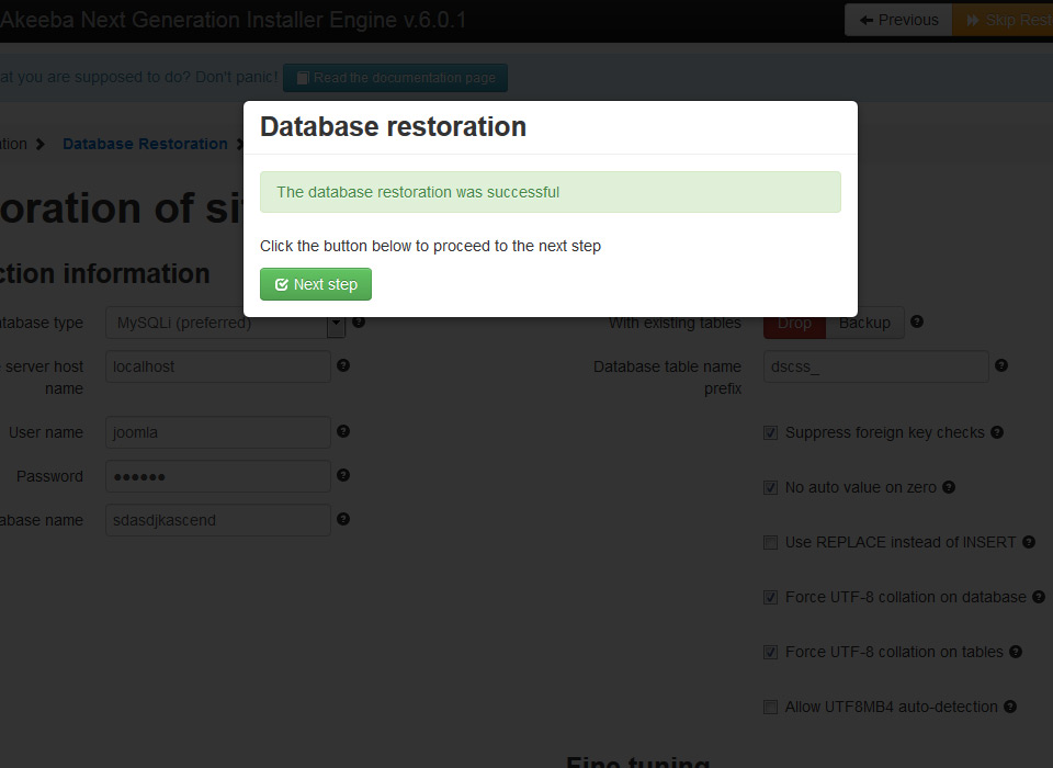 767 bytes, joomla, kickstart