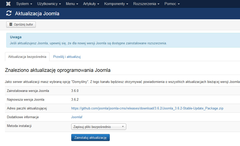 strony www Lublin na Joomla 3