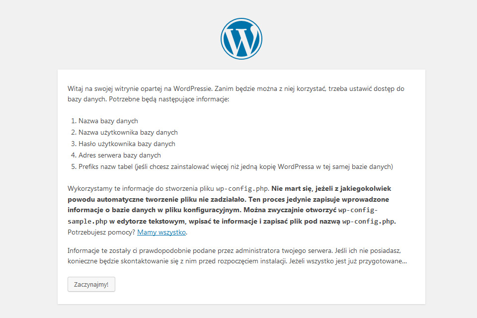 Jak zainstalować CMS wordpress - strony www Puławy